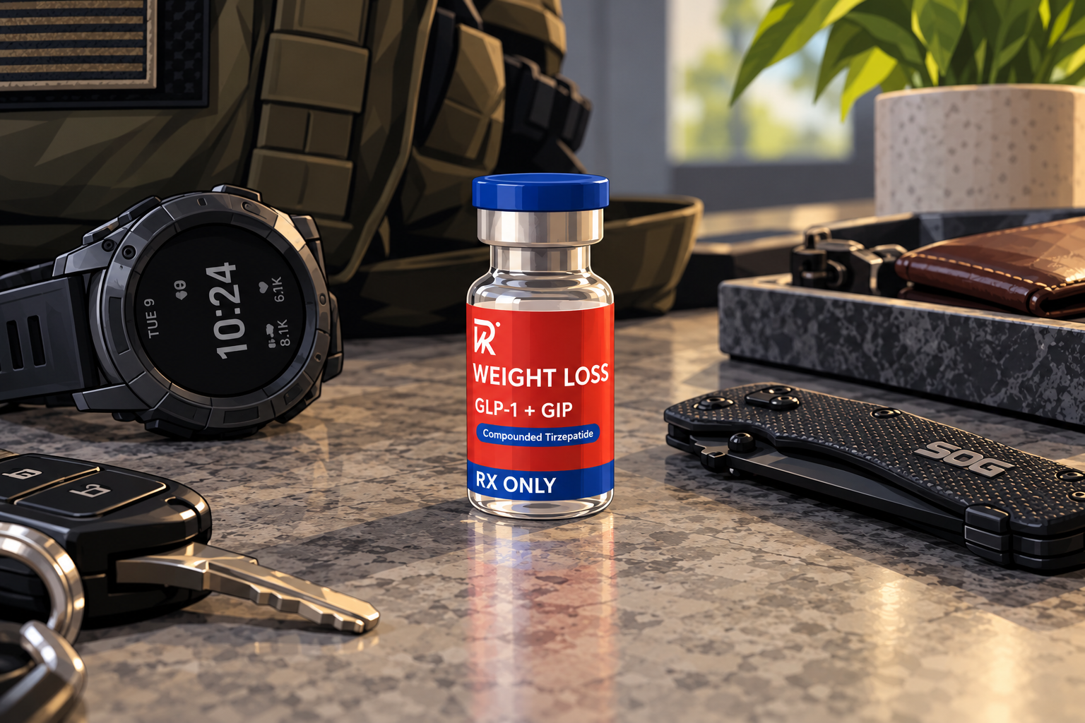 Tirzepatide treatment in a first responder lifestyle setting