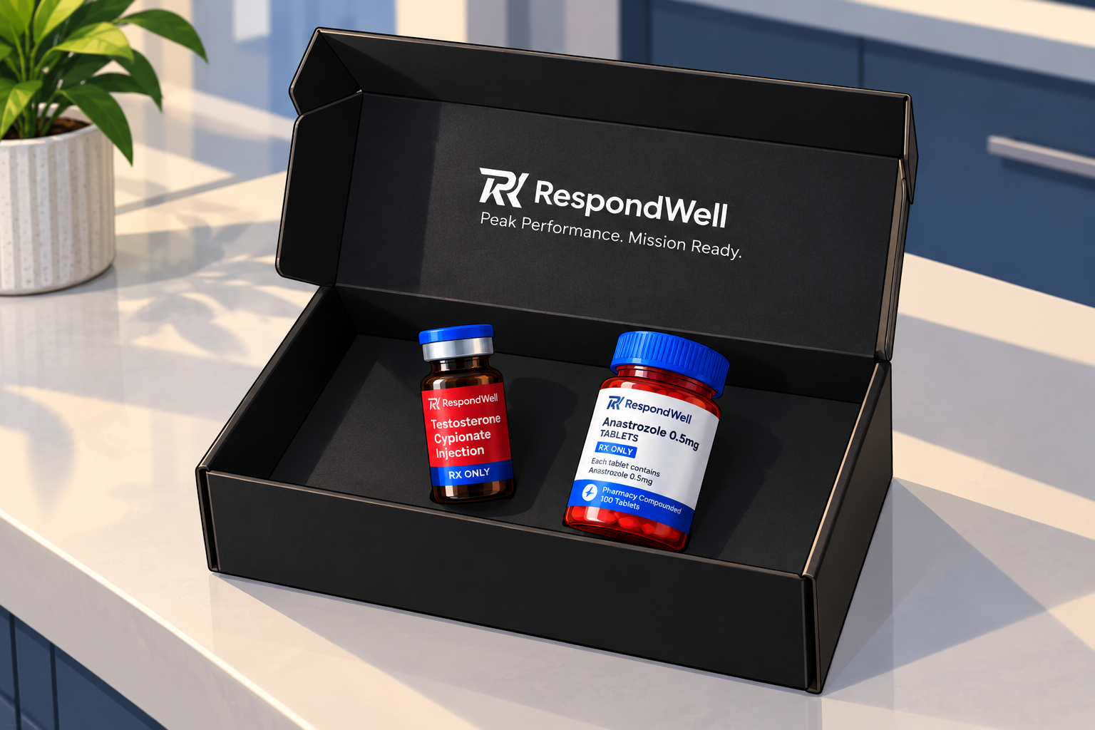 Treatment package being delivered to a patient’s doorstep