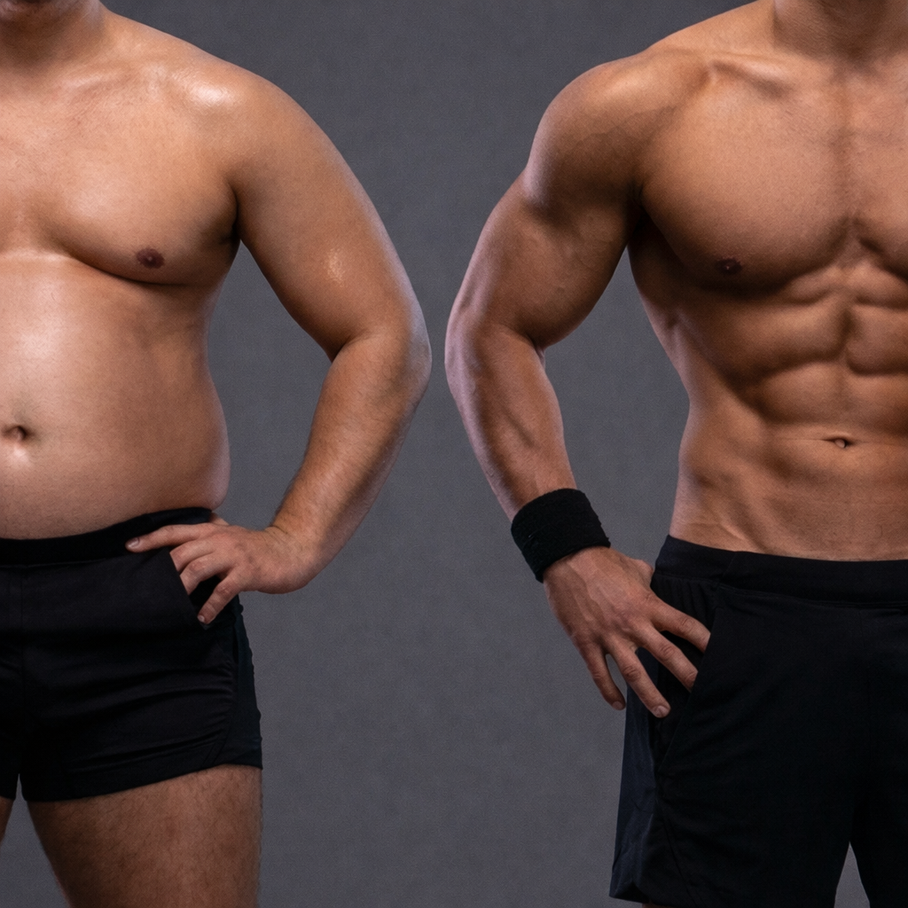Body transformation comparison