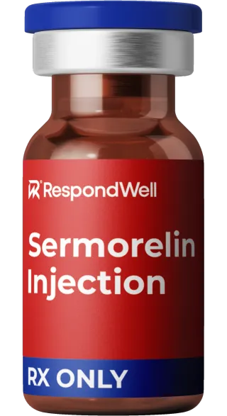 RespondWell compounded sermorelin vial, Rx only